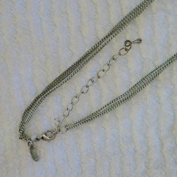 Lia Sophia Long Silver Pendent Necklace!!! - Picture 4 of 6